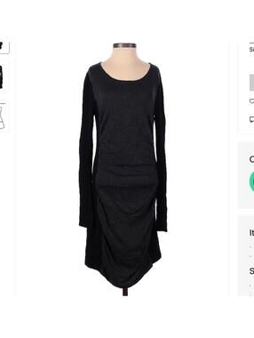 Express Black and Gray Long Sleeve Dress - Sz Small